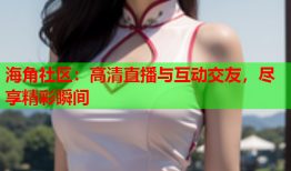 海角社区：高清直播与互动交友，尽享精彩瞬间