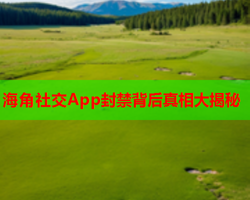 海角社交App封禁背后真相大揭秘